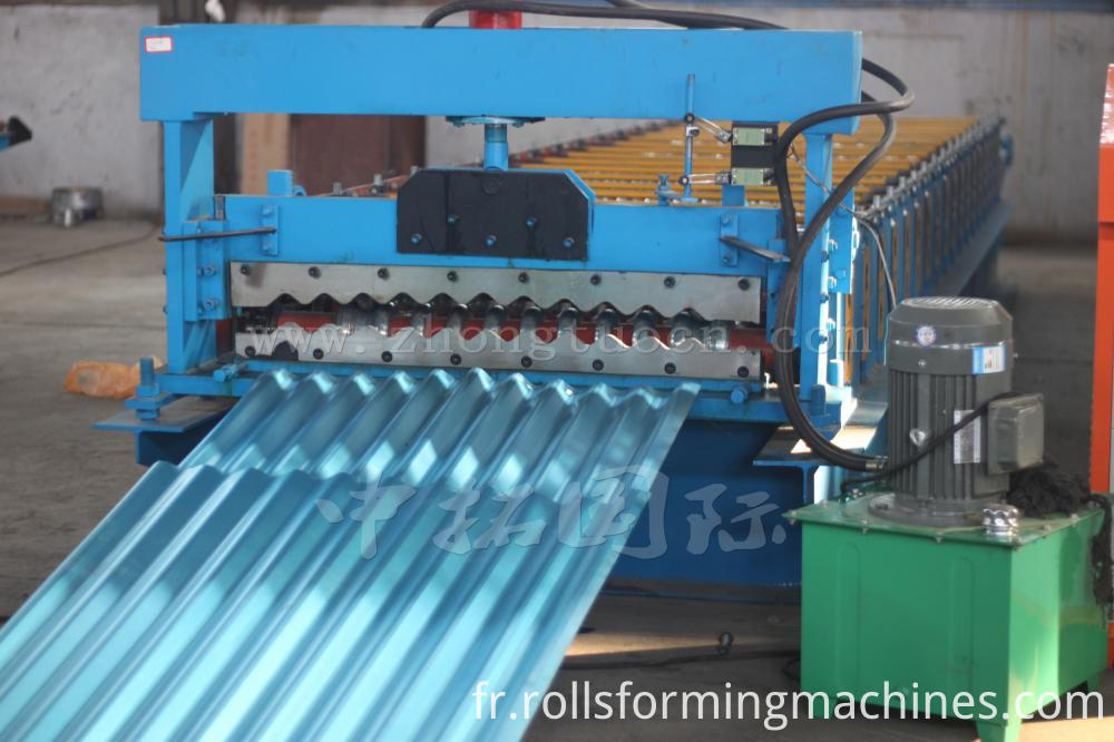 Corrugated board roll forming machine (19) Corrugated board roll forming machine (19)
